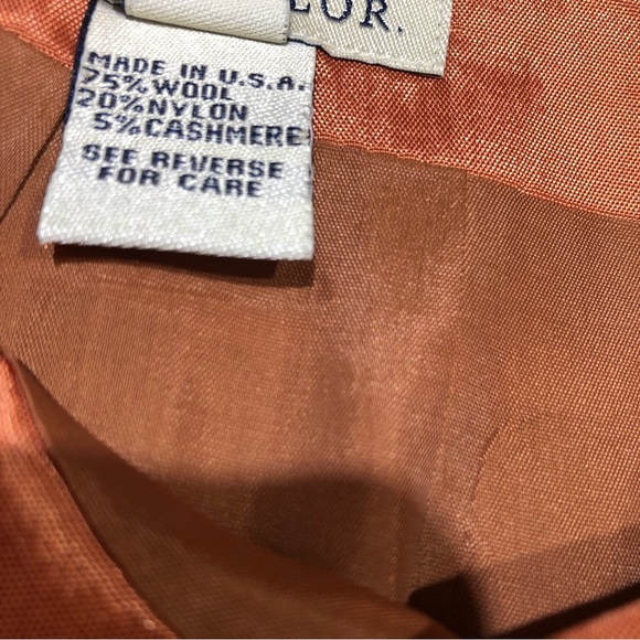 Ann Taylor Cashmere Wool Blend Brown A-line Skirt 8 - Picture 5 of 7